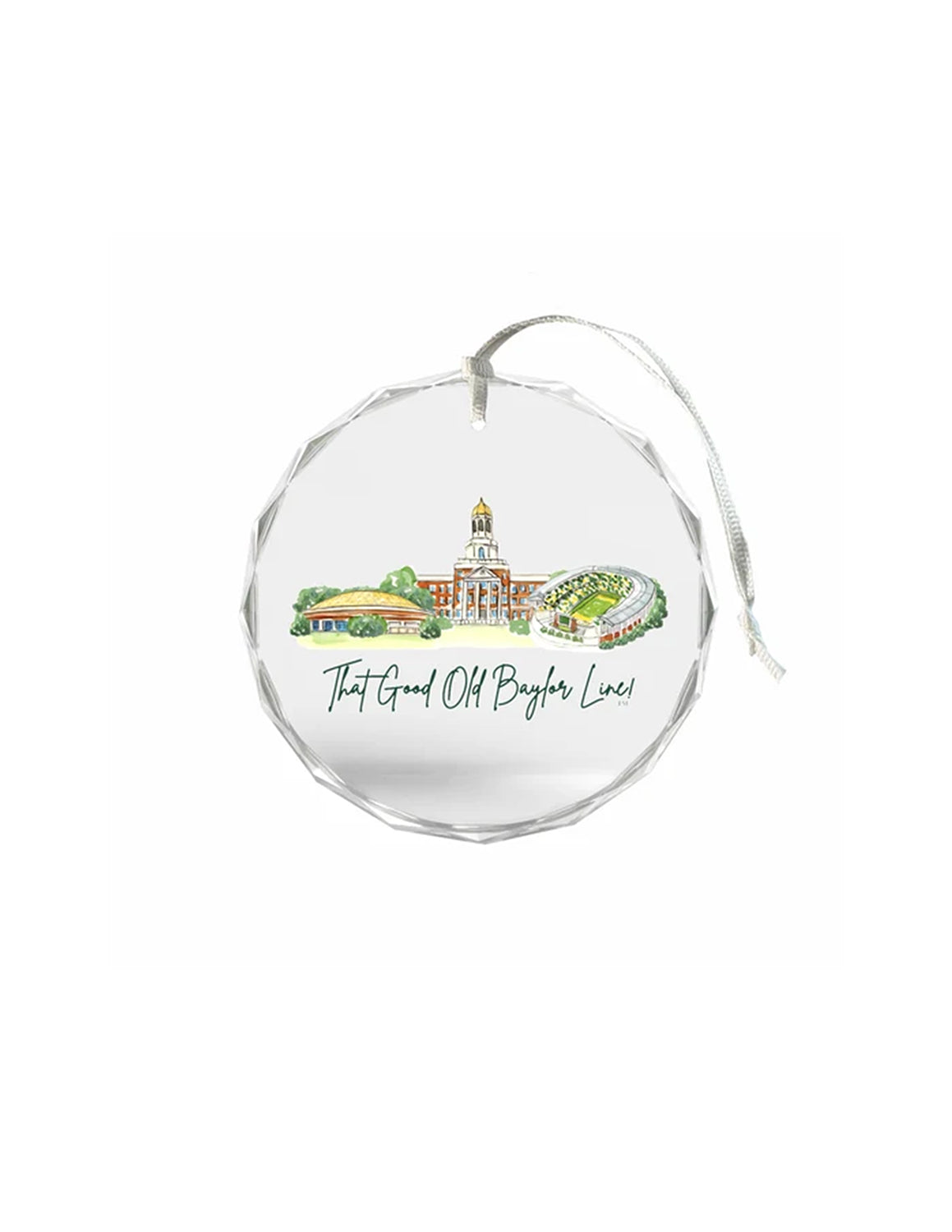 BU Landmark Glass Ornament