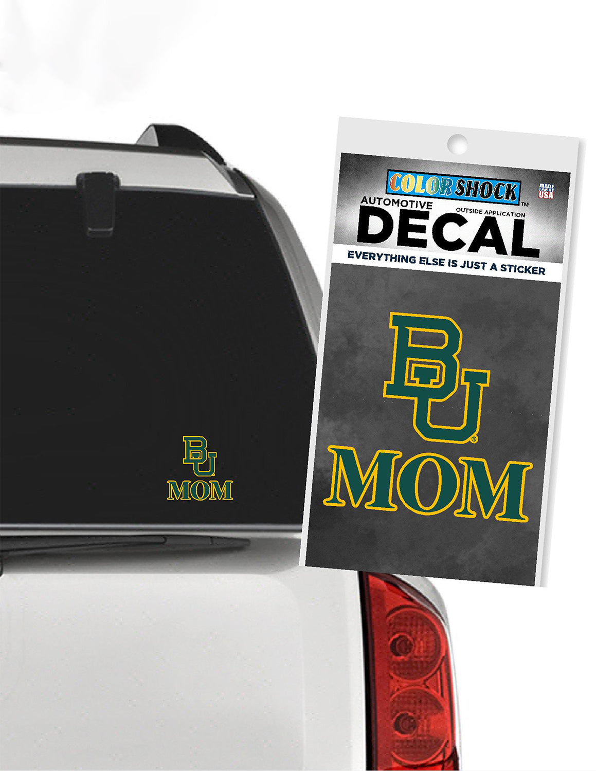 BU Mom Car Decal