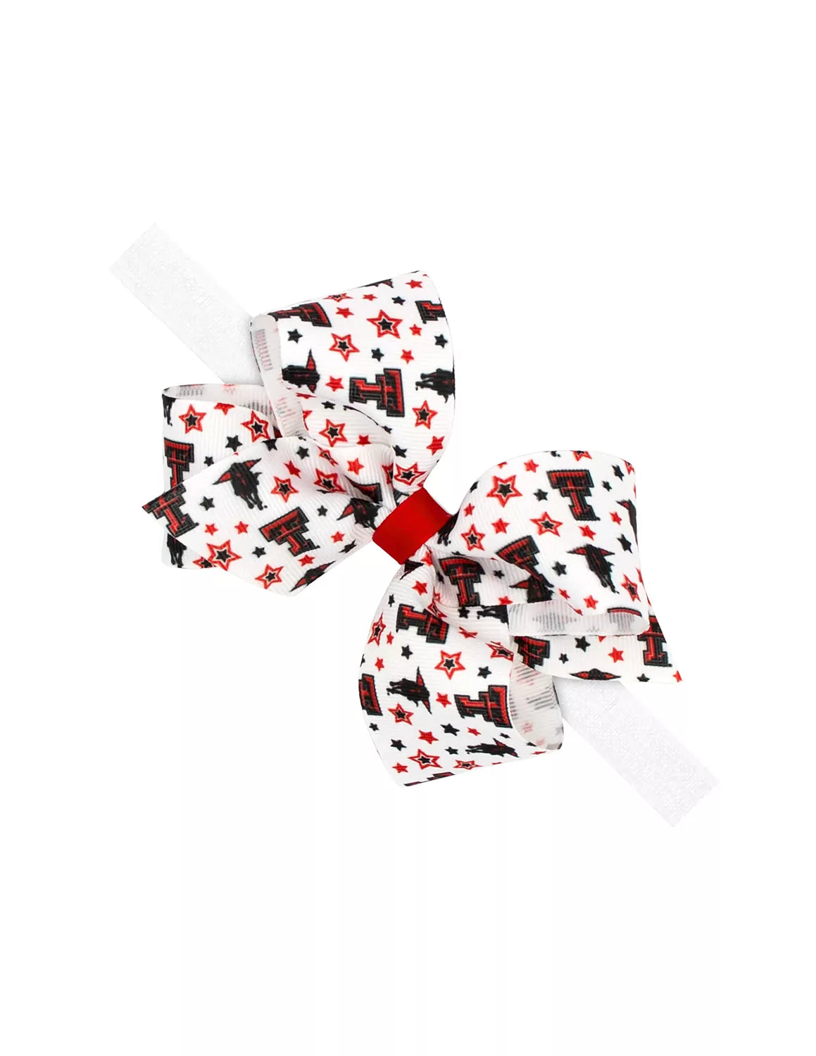 TTU Medium College Star Bow Headband
