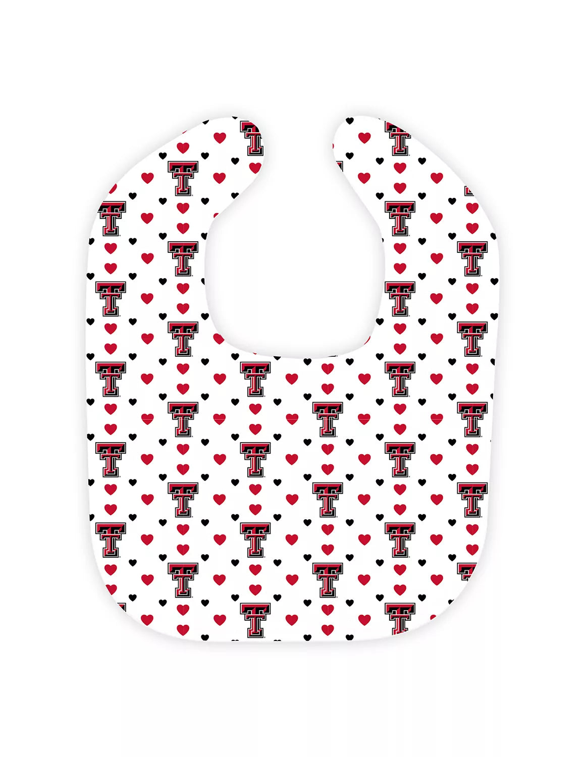 TTU College Logo Heart Bib