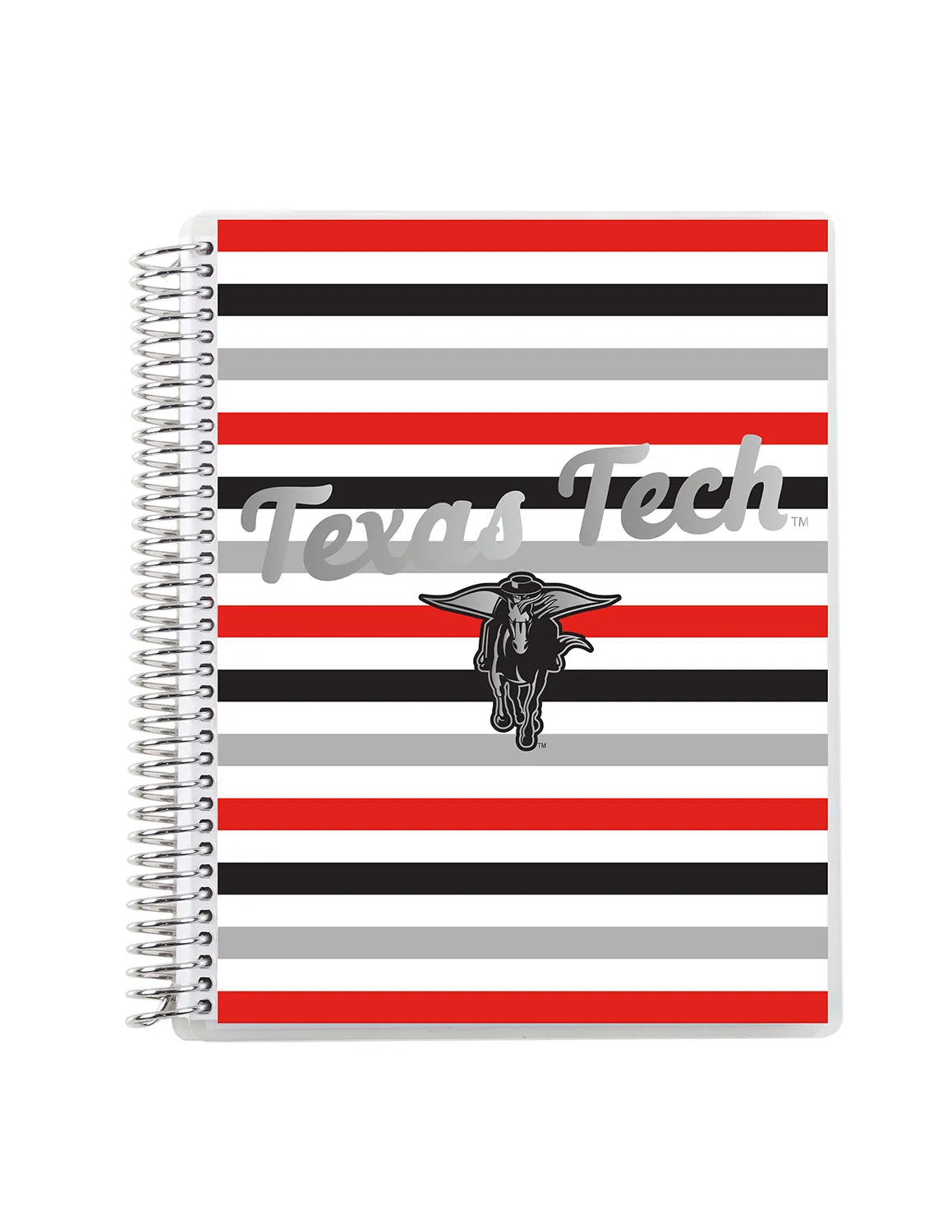 TTU Metallic Coiled 7"x9" Notebook