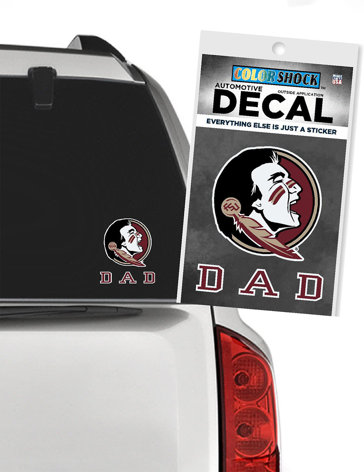 FSU Dad Car Decal