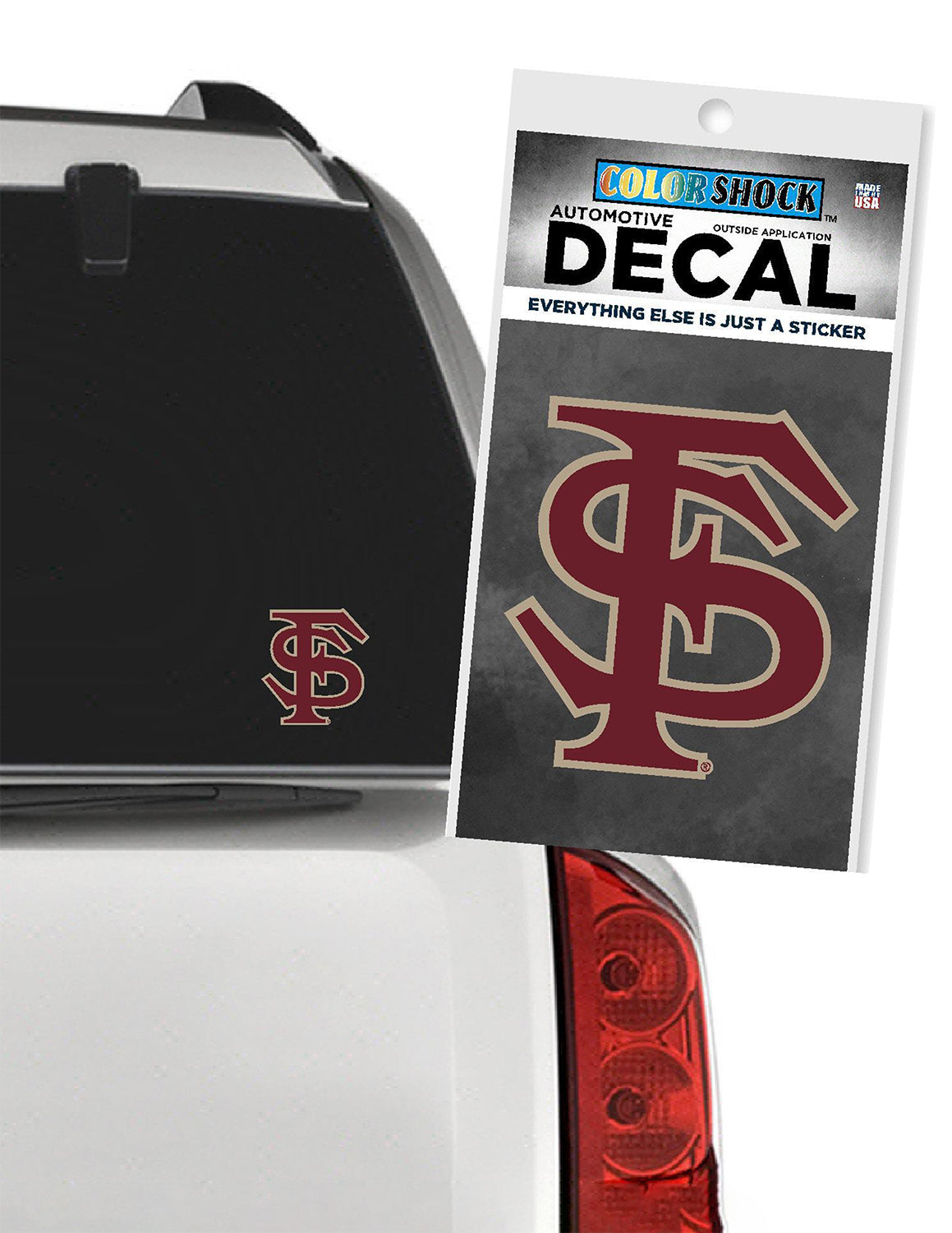 FSU Interlocking FS Logo Car Decal