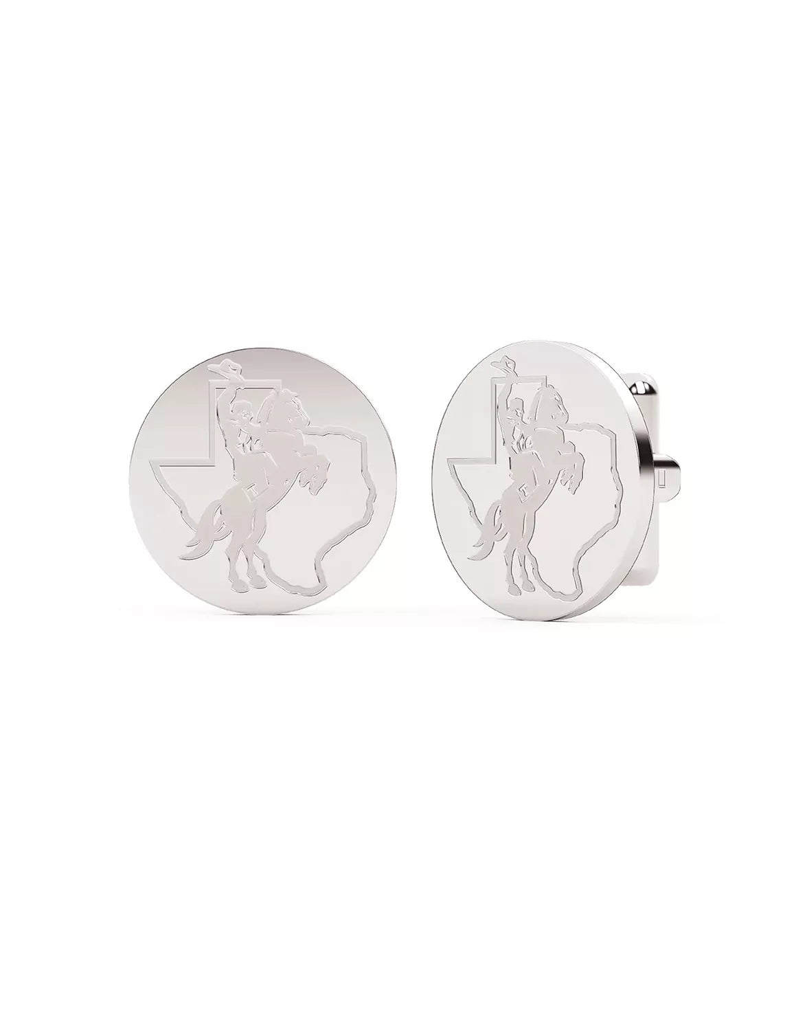 Stainless Steel Texan Rider Cufflinks