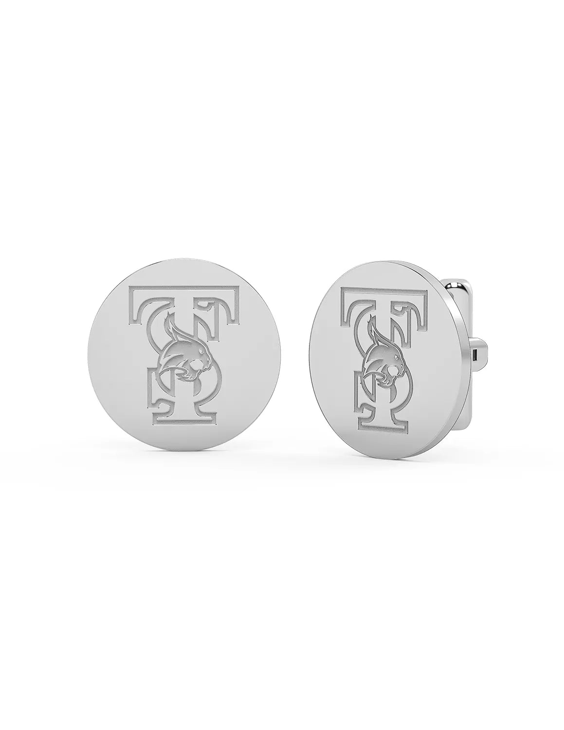 Stainless Steel Texas State Bobcat Cufflinks