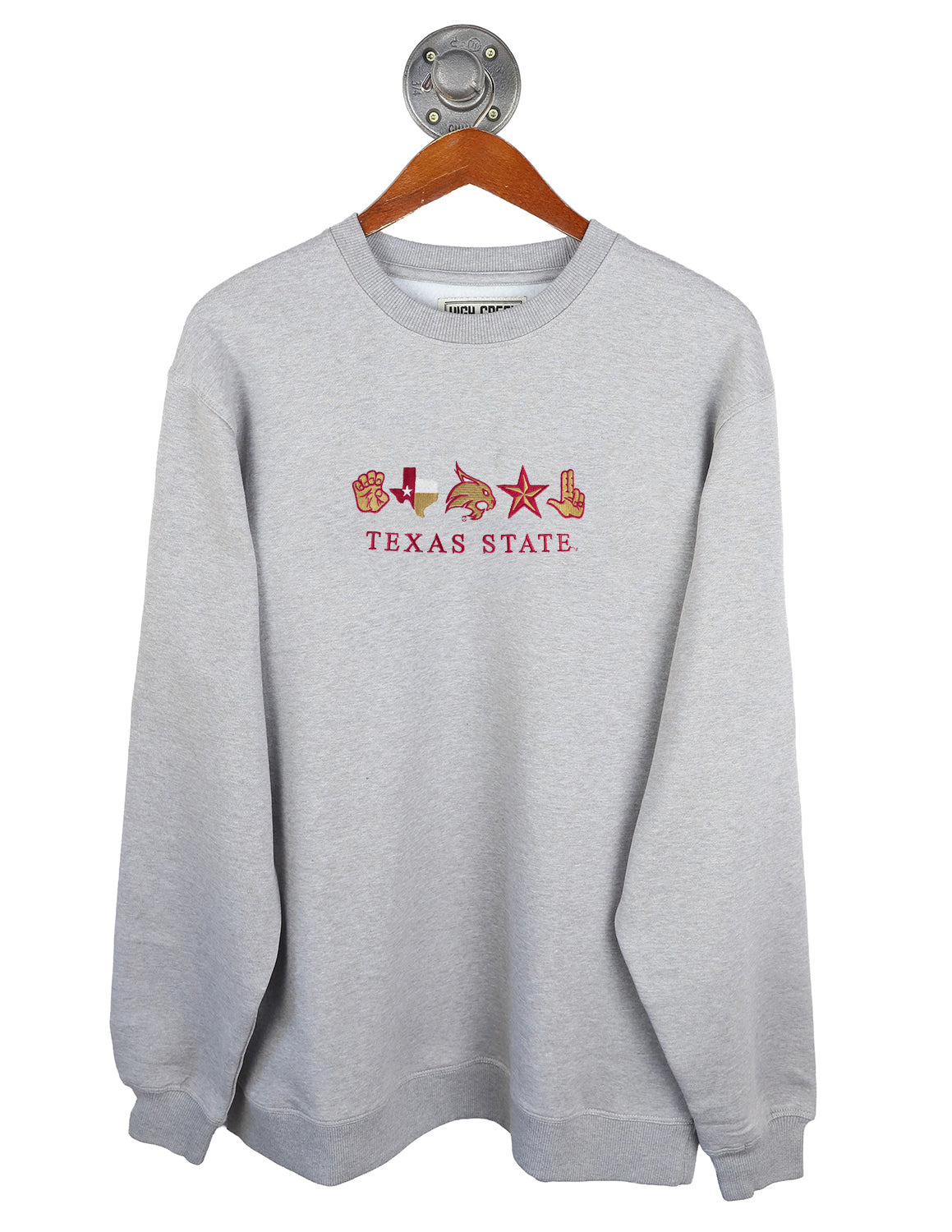 TXST G College Icons Crewneck Sweater