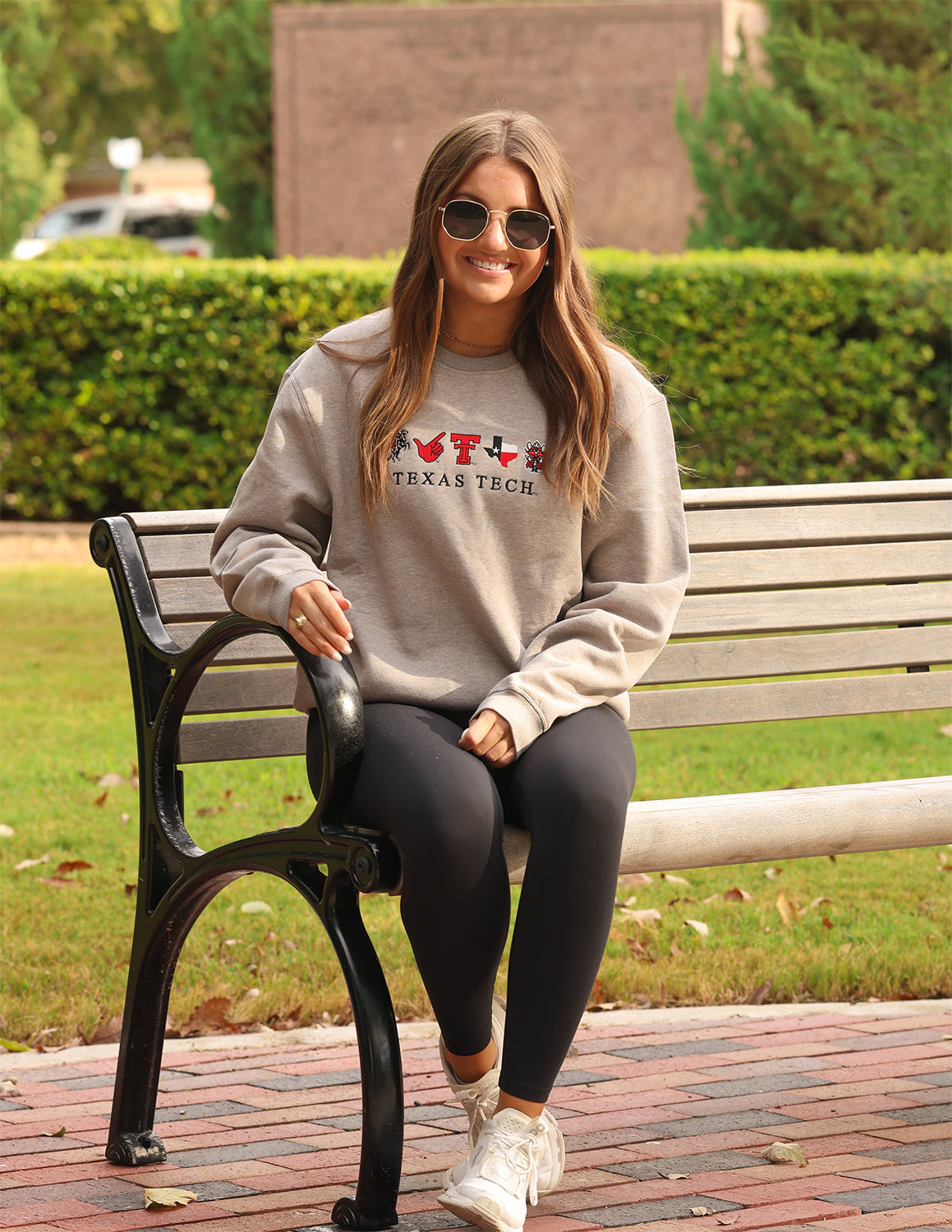 TTU G College Icons Crewneck Sweater