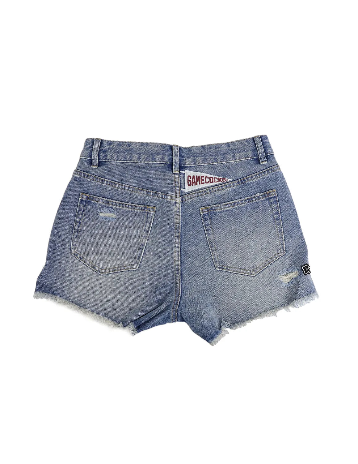 USC Patched Denim Shorts