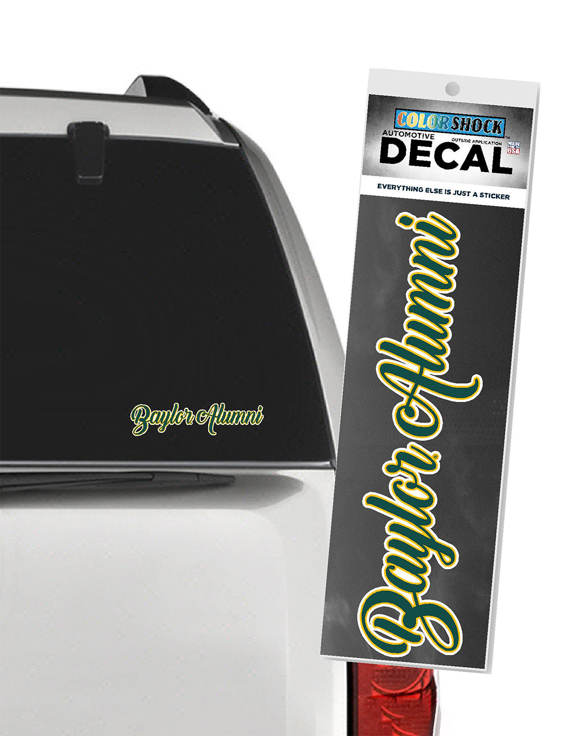 BU Alumni Girly Car Decal