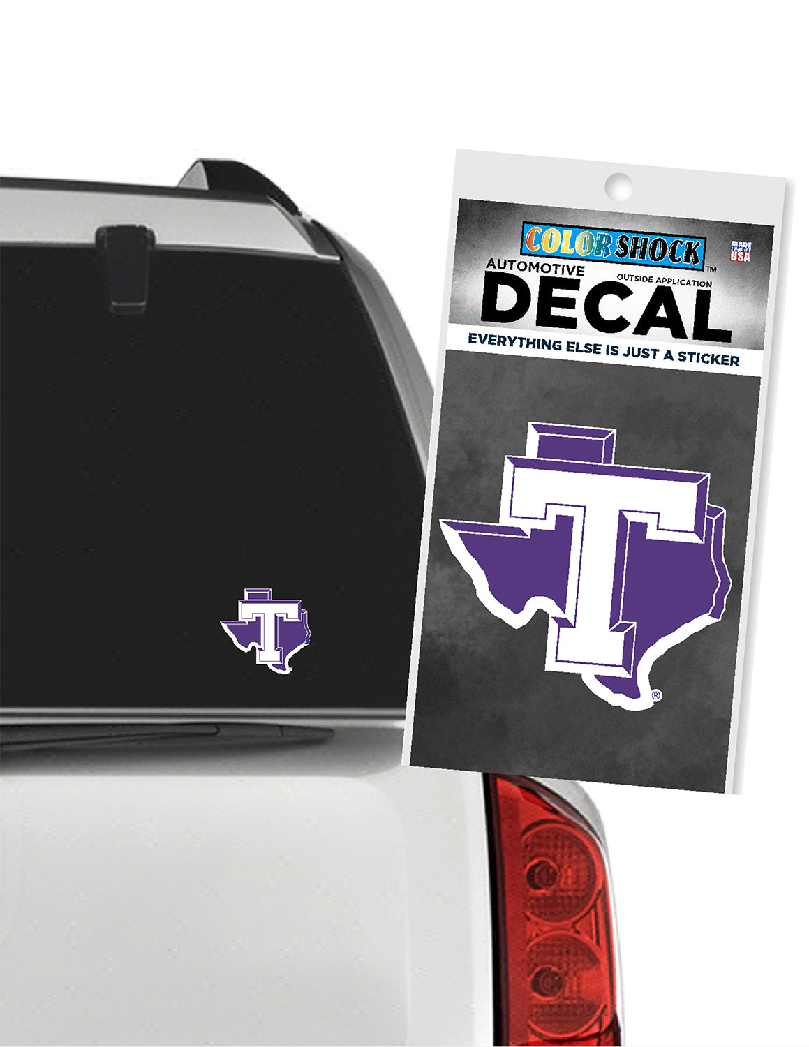TSU Tarleton State Block T Car Decal