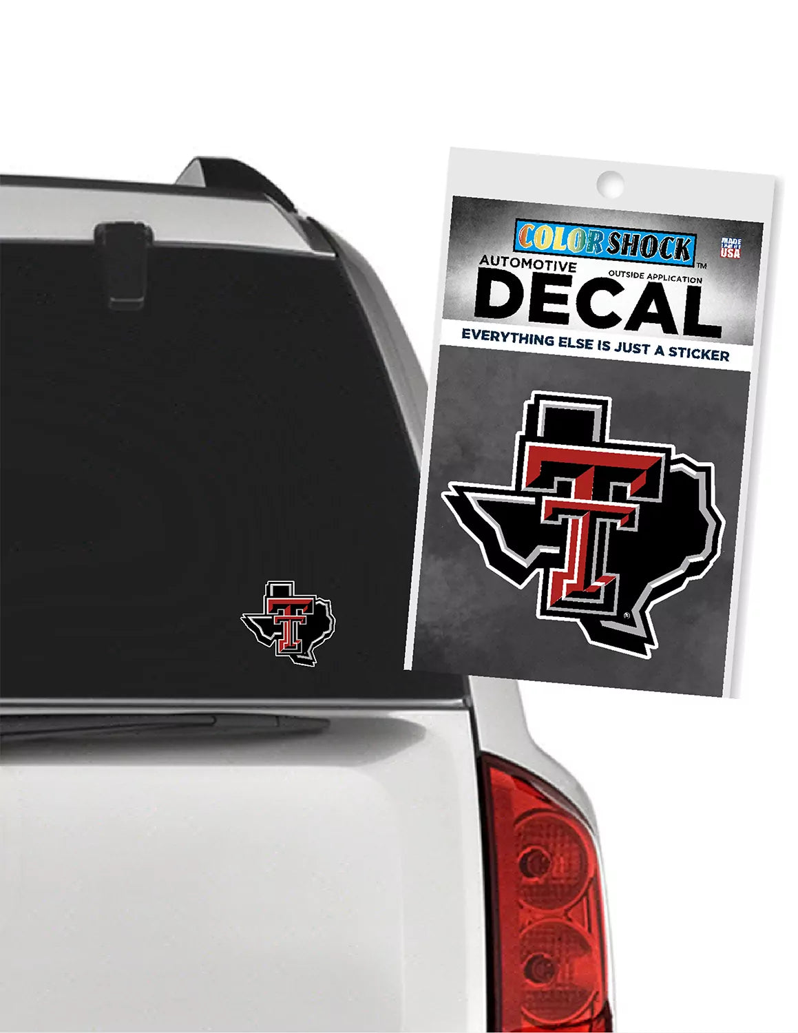 TTU Black State Decal