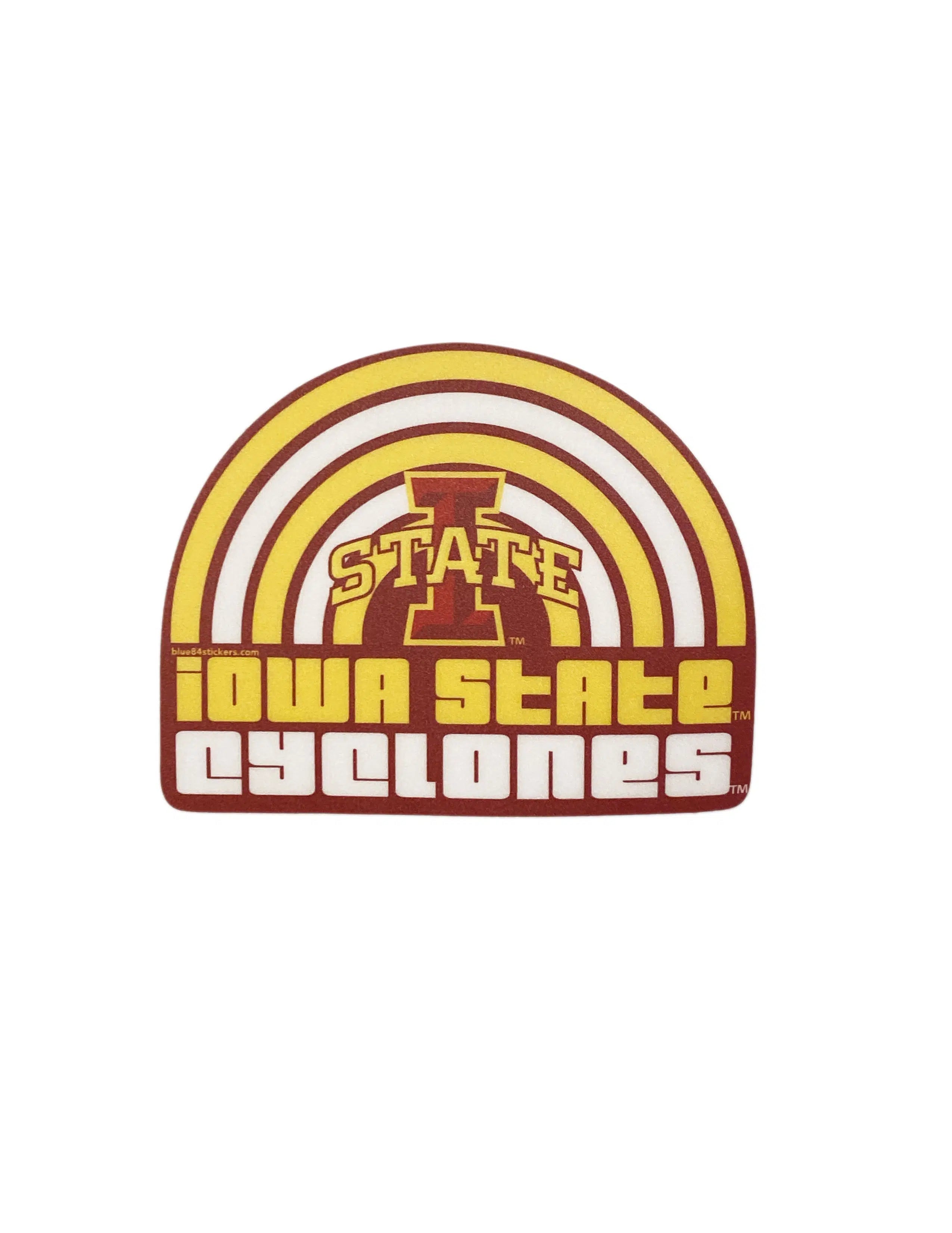 ISU Retro Rainbow Sticker