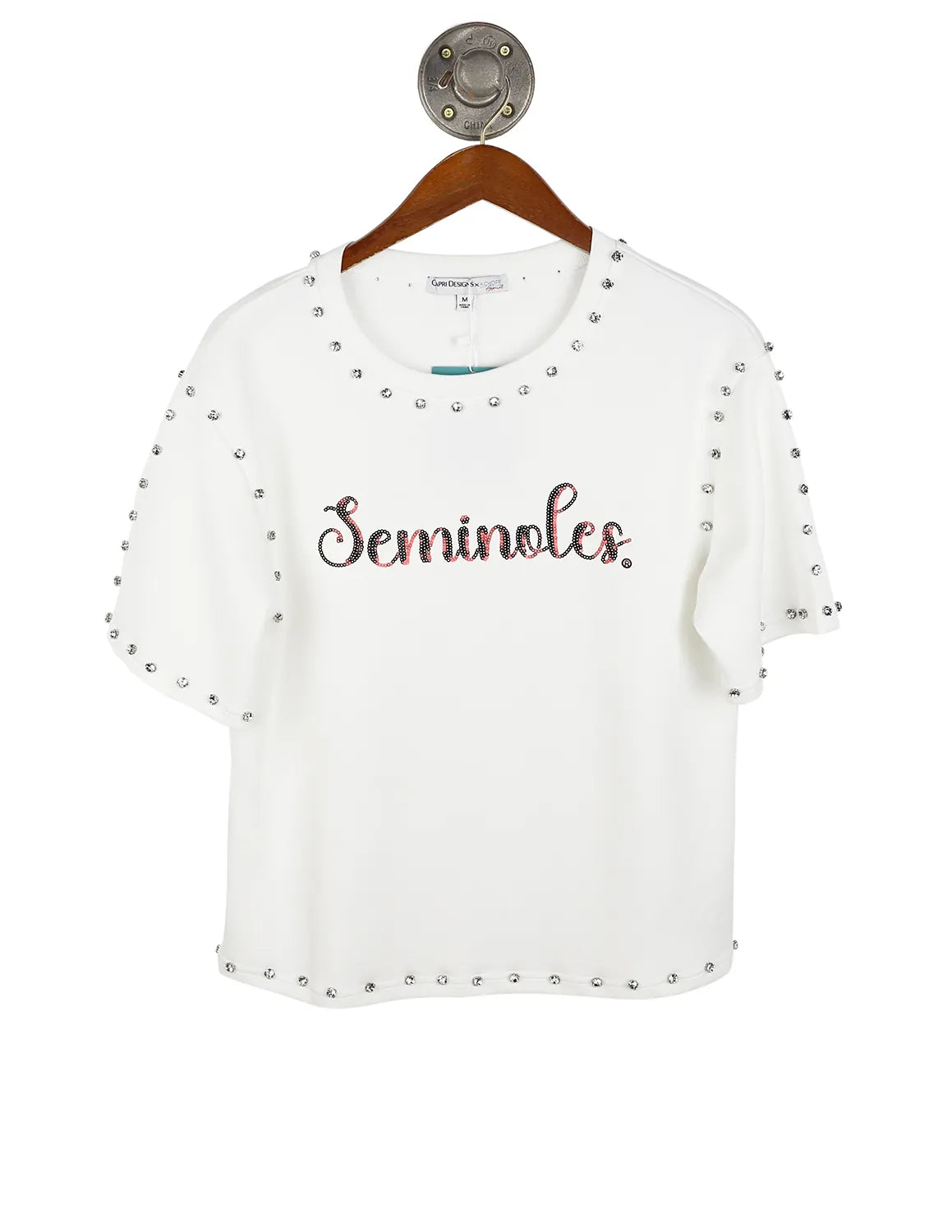 FSU Sequin Script Jeweled Tee