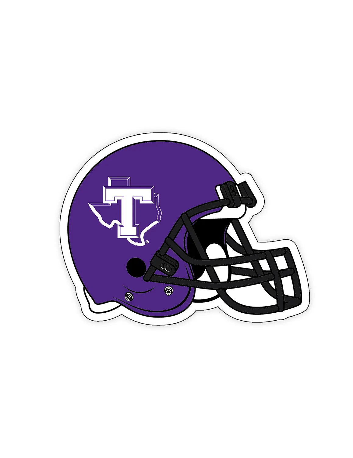 TSU Helmet Car Magnet