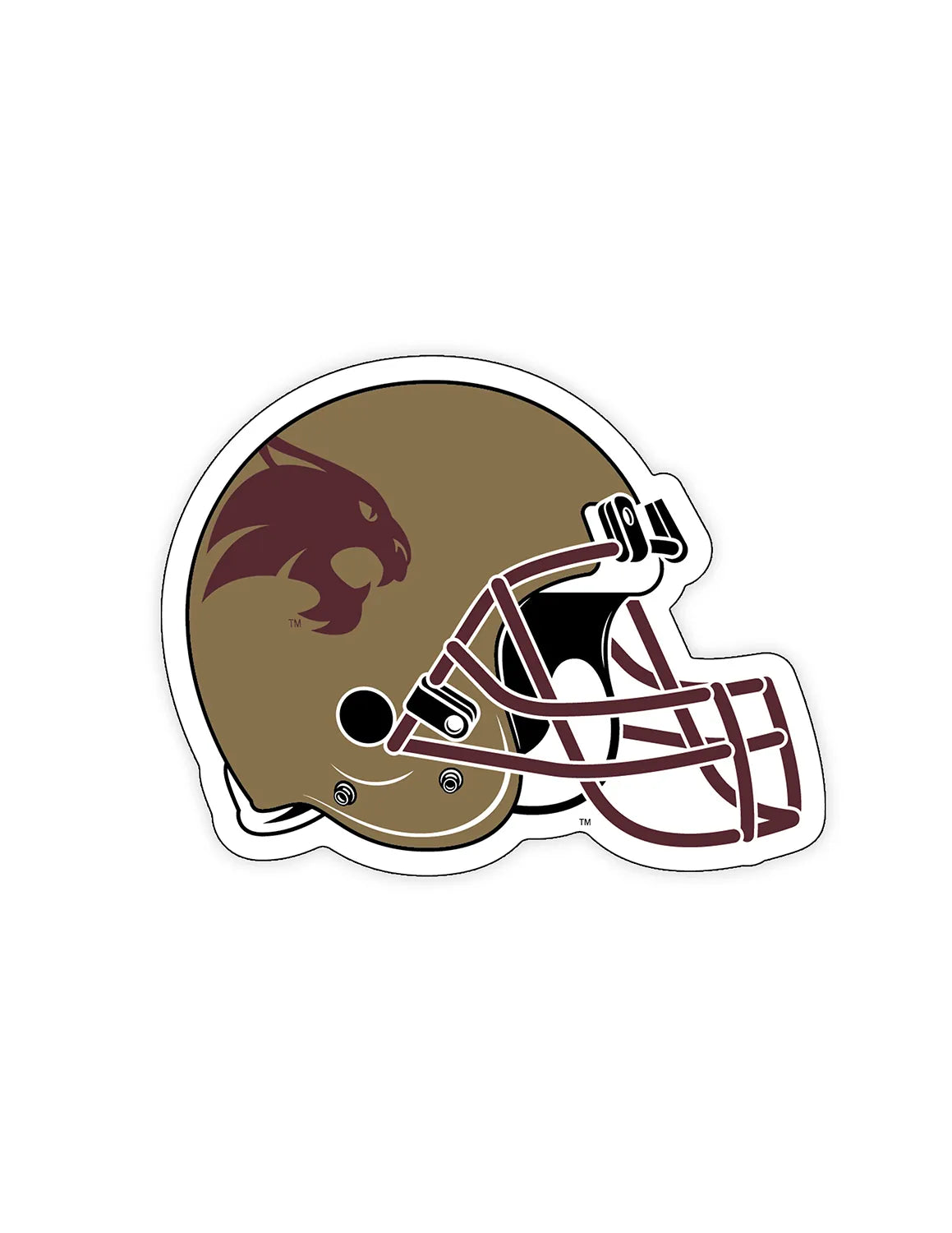 TXST Helmet Car Magnet | Barefoot Campus Outfitter