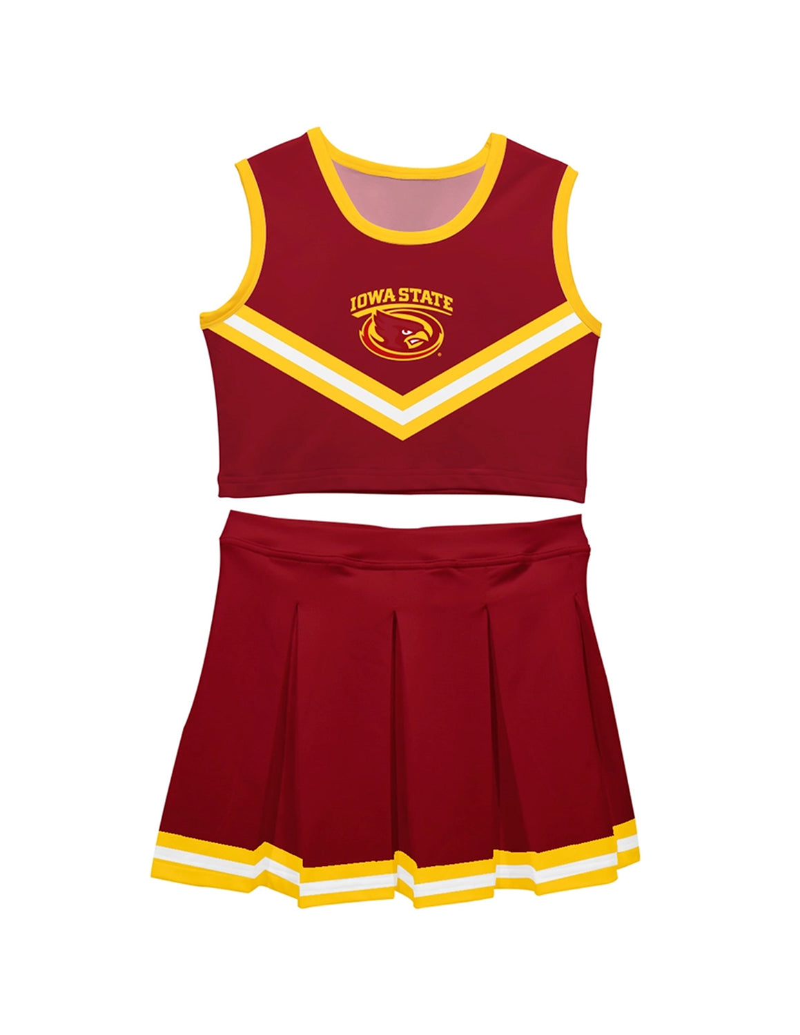 ISU Kids Cheer Uniform Set YXL / MRN