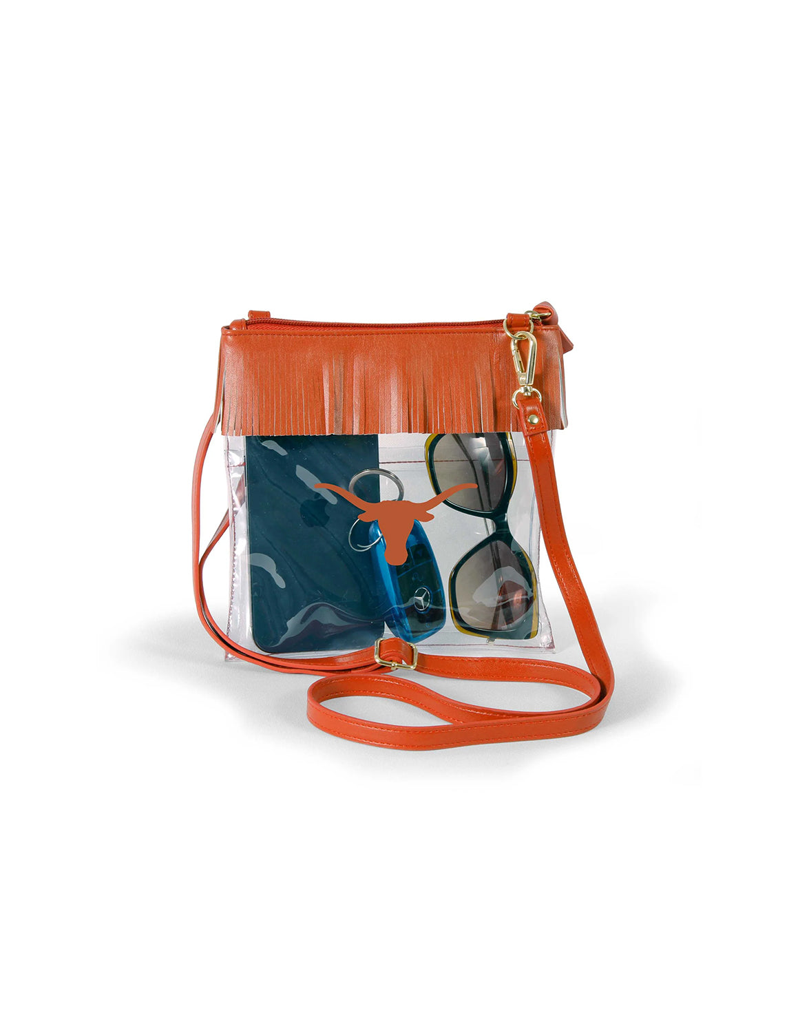 UT Clear Fringe Crossbody