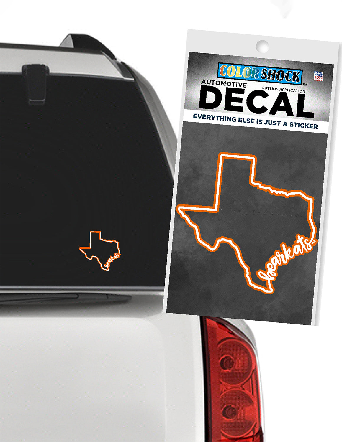 SHSU Bearkats State Script Car Decal