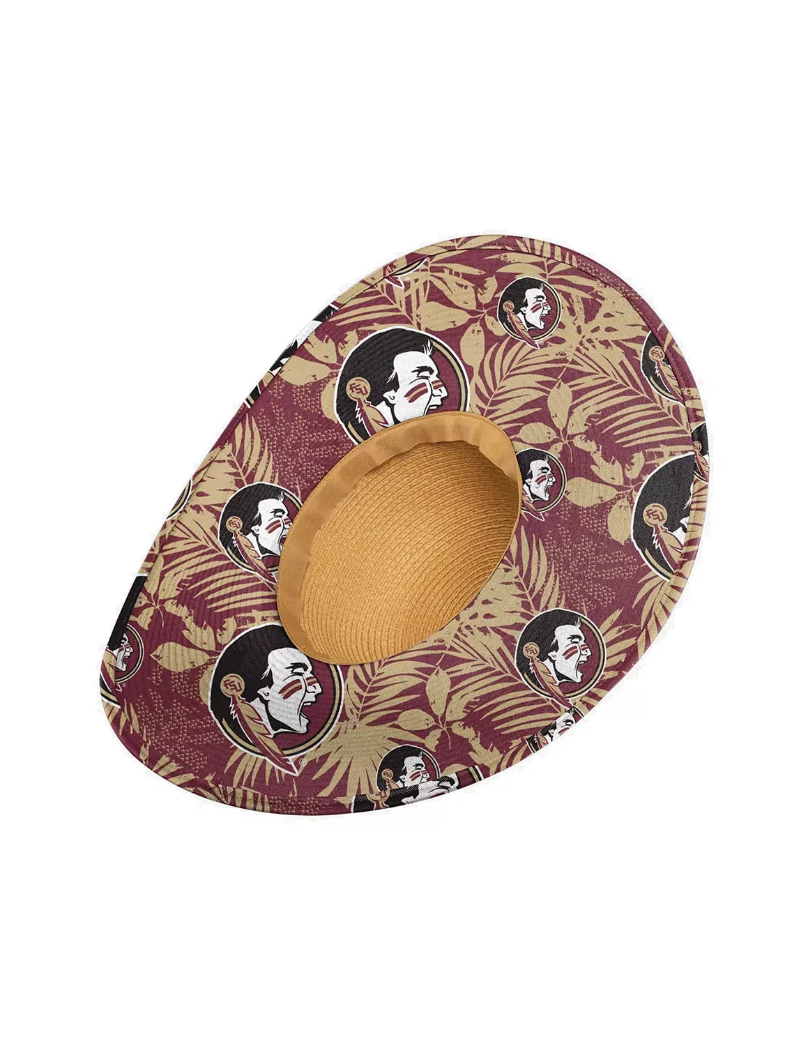 FSU Floral Straw Hat