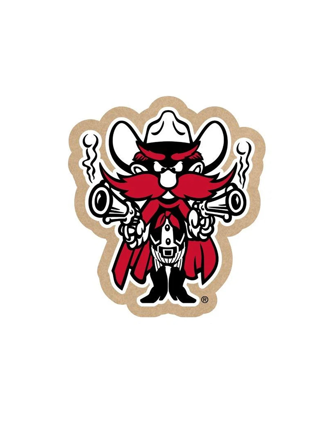 TTU Mascot Wood Magnet