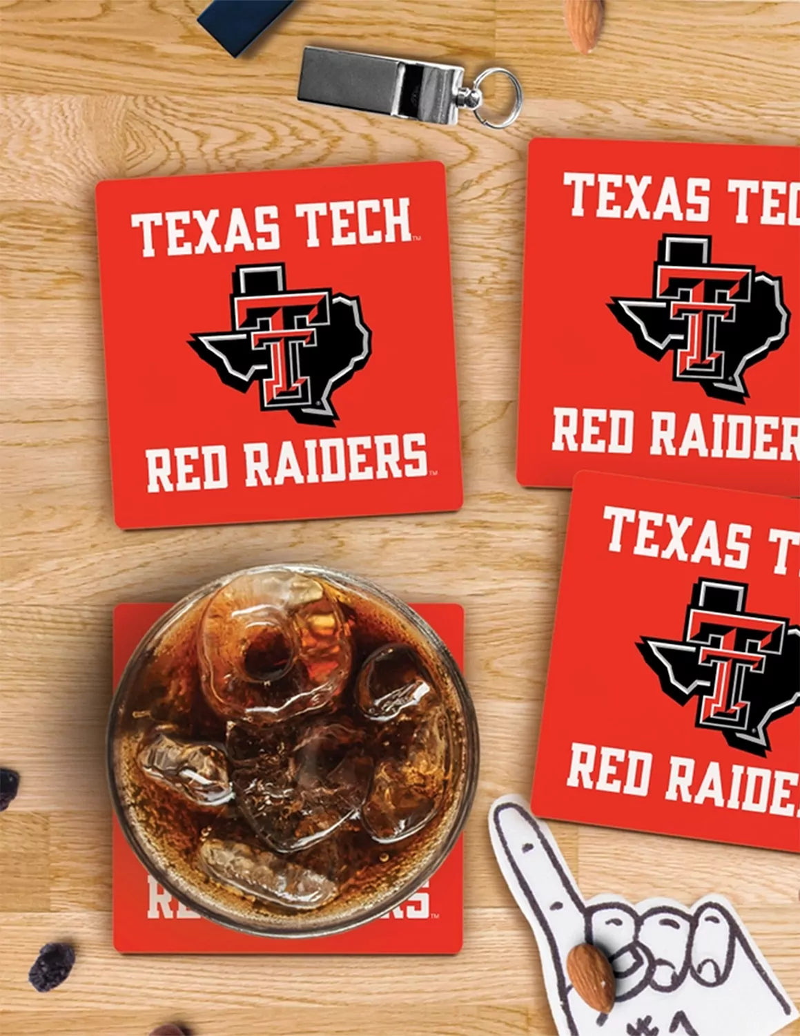 TTU Color Logo Coaster
