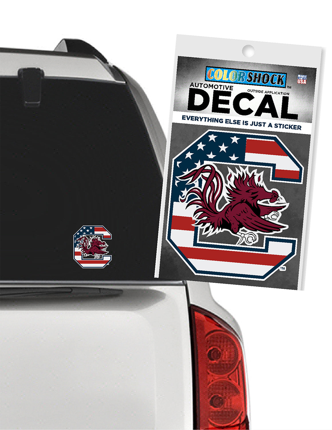 USC US Flag Fill Car Decal