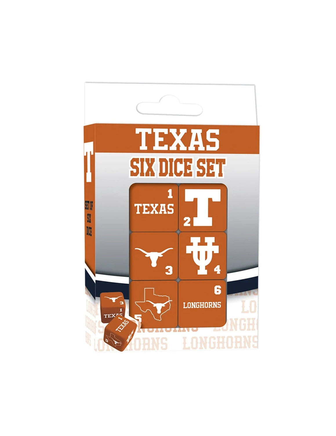 UT Longhorn Dice Set