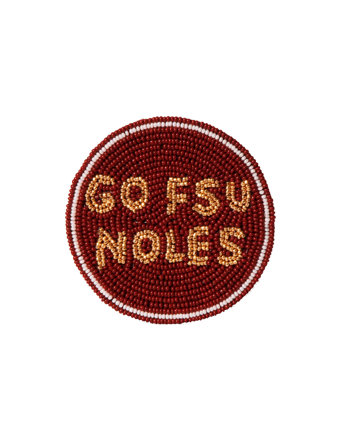 FSU Go Noles Beaded Button