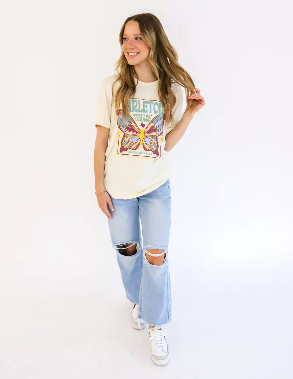 TSU Stained Glass Butterfly Short Sleeve