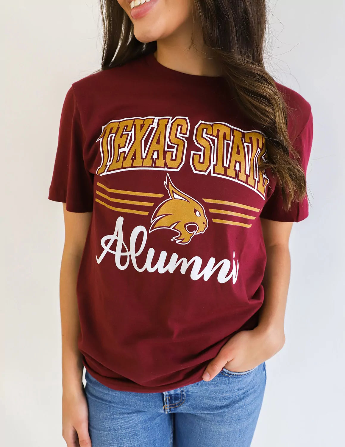 TXST ALM Alumni Scripted Short Sleeve