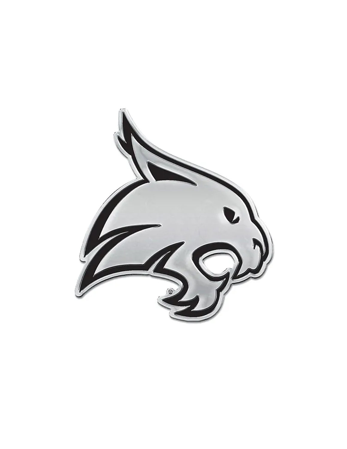 TXST Bobcats Chrome Car Emblem