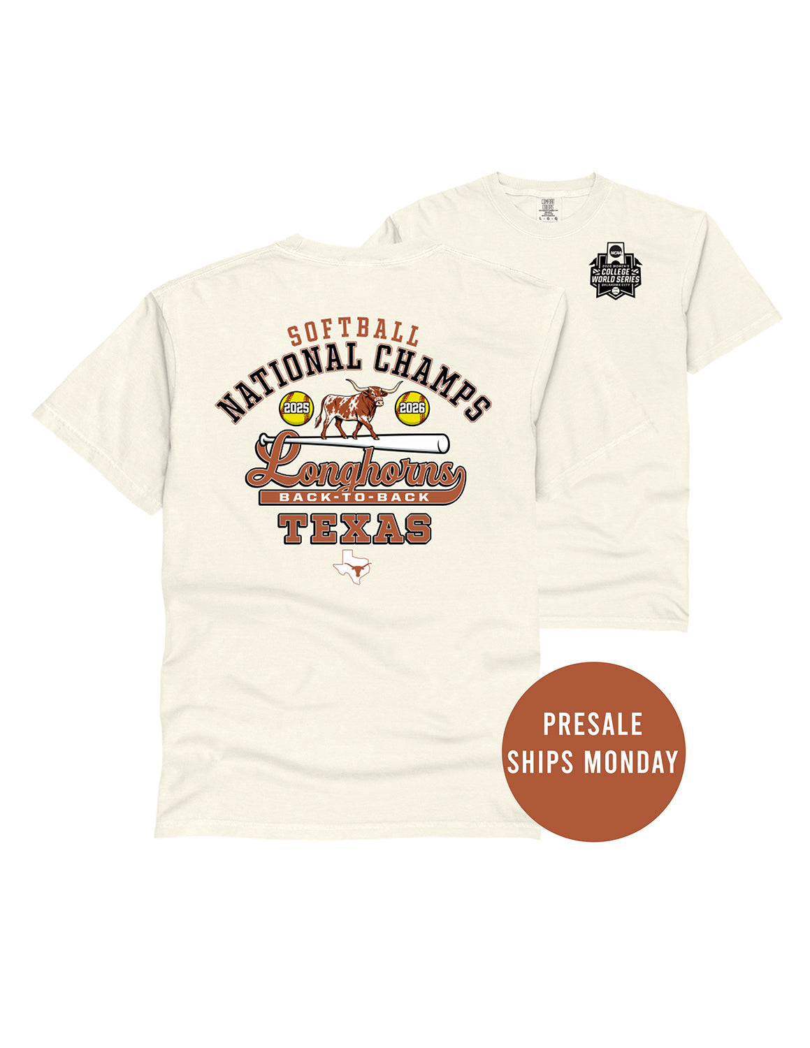 UT Softball National Champs Short Sleeve